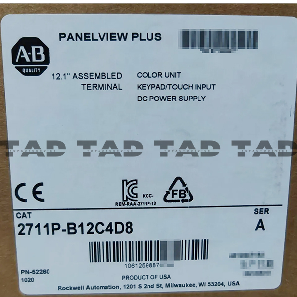 Allen-Bradley 2711P-B12C4D8 PanelView Plus Terminal