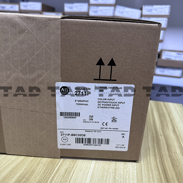 Allen-Bradley 2711P-B6C20D8 PV Plus 6 600 Color Key Touch Terminal