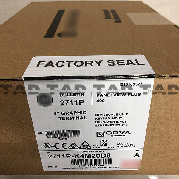 Allen-Bradley 2711P-K4M20D8 PanelView Plus 6 4 Grayscale Keypad DC