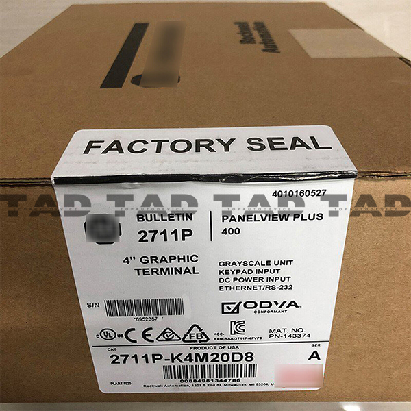 Allen-Bradley 2711P-K4M20D8 PanelView Plus 6 4 Grayscale Keypad DC