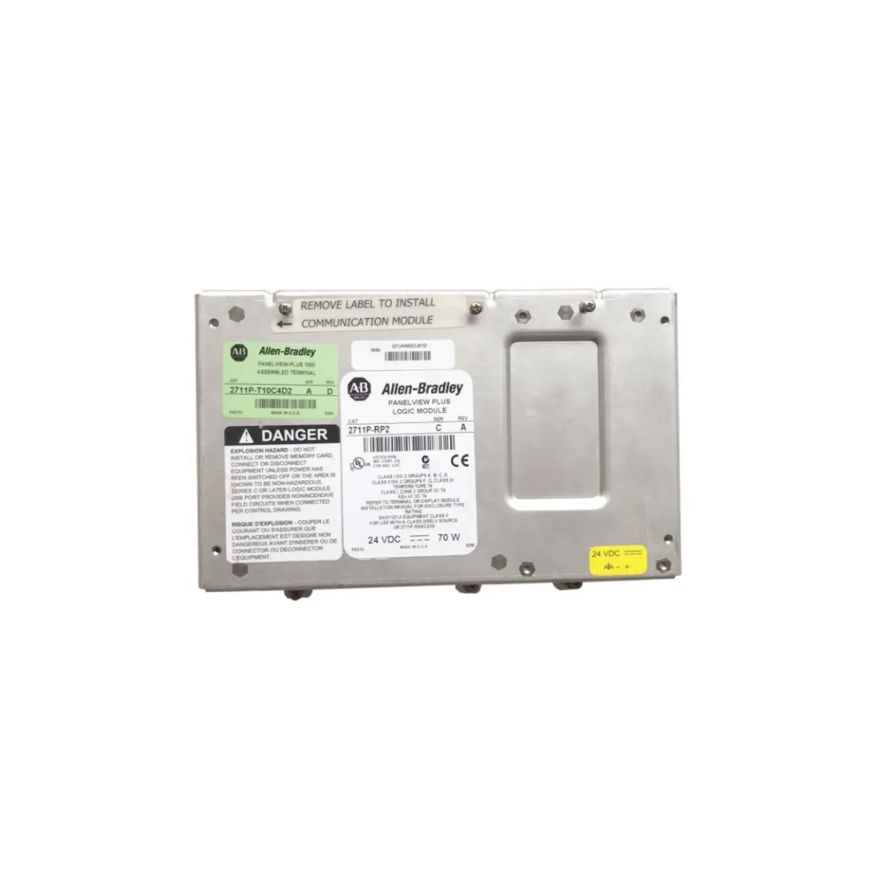 Allen-Bradley 2711P-RP2 PanelView Plus 128MB Flash Ram DC Logic Module