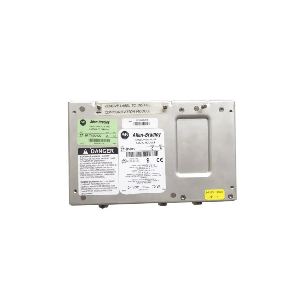 Allen-Bradley 2711P-RP2 PanelView Plus 128MB Flash Ram DC Logic Module