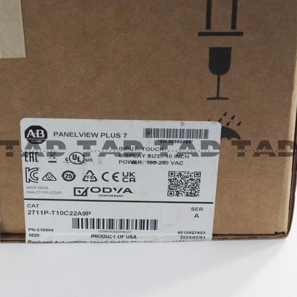 Allen-Bradley 2711P-T10C22A9P PanelView Plus 7 Graphic Terminal