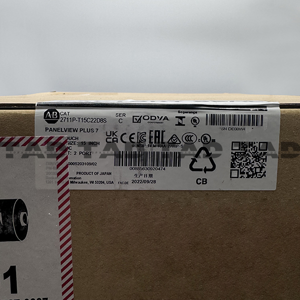 Allen-Bradley 2711P-T15C22D8S PanelView Plus 7 Standard 15 Terminal