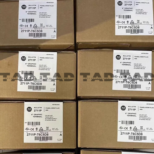 Allen-Bradley 2711P-T6C5D8 PanelView Plus 6 6 Clr Touch DC RS232