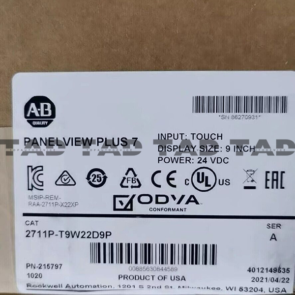 Allen-Bradley 2711p-T9W22D9P PanelView Plus 7 Graphic Terminal
