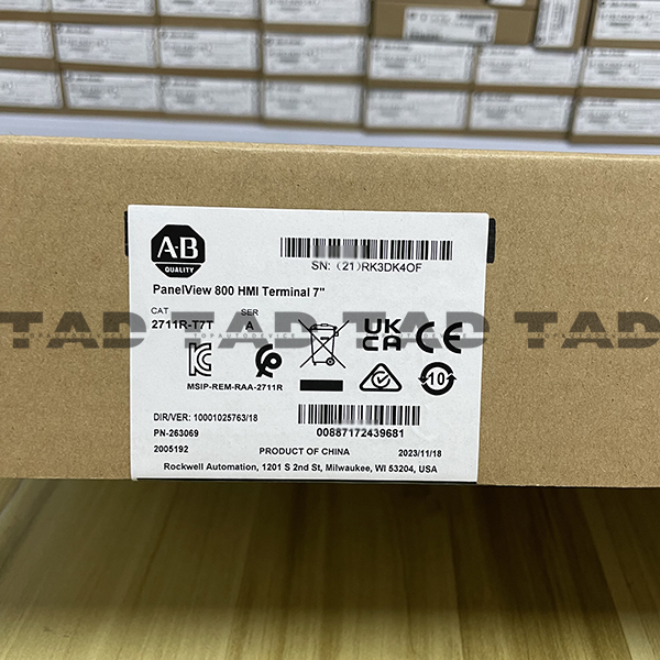 Allen-Bradley 2711R-T7T PANELVIEW 800 7-INCH HMI TERMINAL