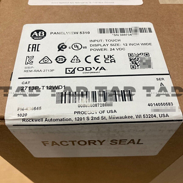 Allen-Bradley 2713P-T12WD1 PanelView 5310 Graphic Terminal