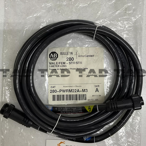Allen-Bradley 280-PWRM22A-M3 ArmorConnect 3-PH Power Media drop cable