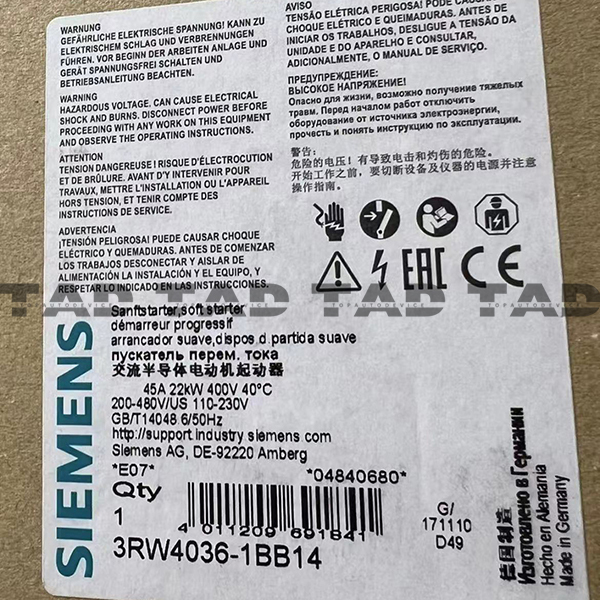 Siemens 3RW4036-1BB14