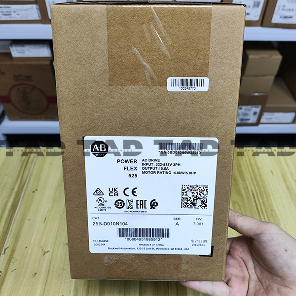 Allen Bradley 25B-D010N104 PowerFlex 525 4kW (5Hp) AC Drive