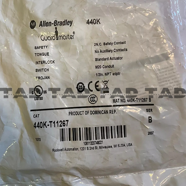 Allen-Bradley 440K-T11267 Guardmaster Trojan T15 Tongue Interlock
