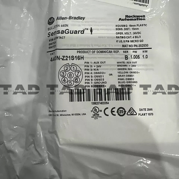 Allen-Bradley 440N-Z21S16H Guardmaster Non Contact Switch