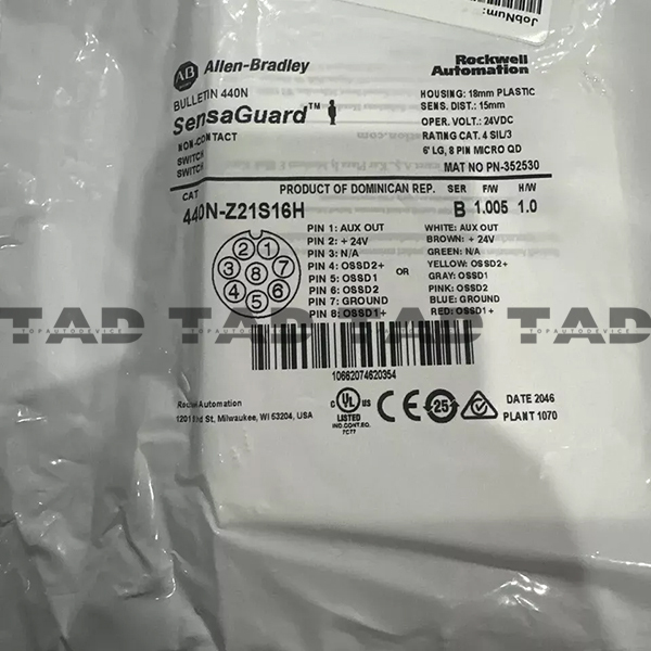 Allen-Bradley 440N-Z21S16H Guardmaster Non Contact Switch