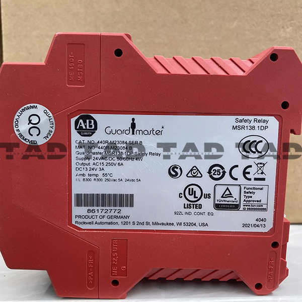 Allen-Bradley 440R-M23084 Guardmaster MSR138.1DP Safety Relay