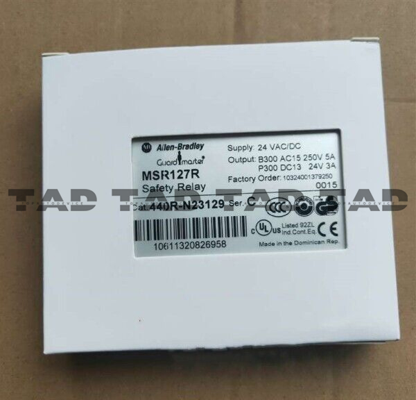Allen-Bradley 440R-N23129 Guardmaster MSR127R Safety Relay