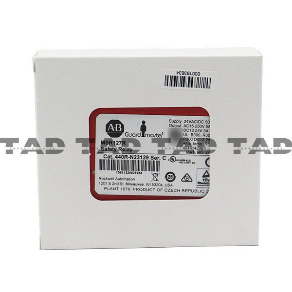 Allen-Bradley 440R-N23129 Guardmaster MSR127R Safety Relay