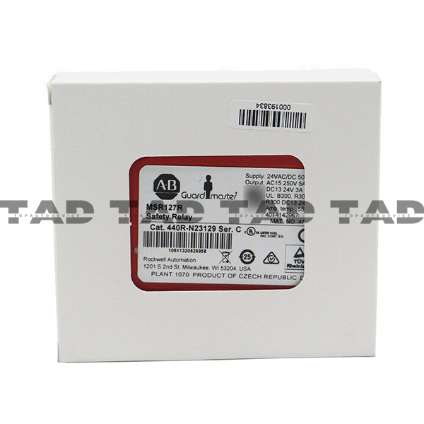Allen-Bradley 440R-N23129 Guardmaster MSR127R Safety Relay