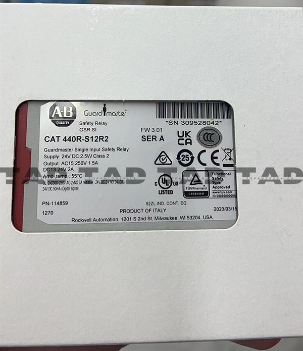 Allen-Bradley 440R-S12R2 Guardmaster Single Input Safety Relay