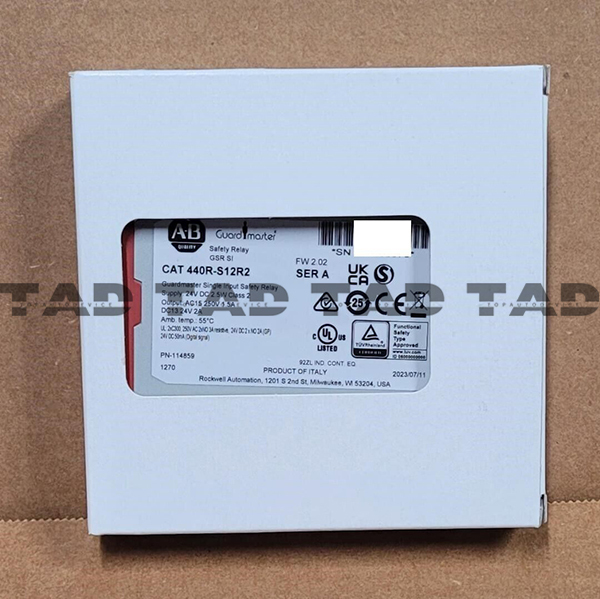 Allen-Bradley 440R-S12R2 Guardmaster Single Input Safety Relay