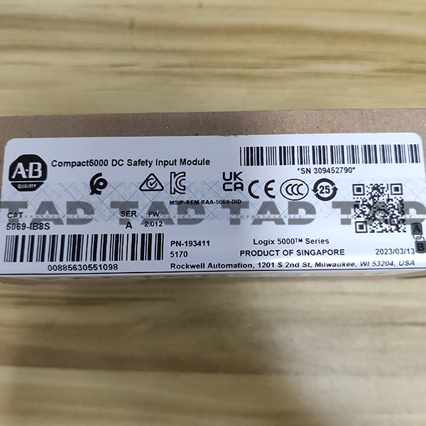 Allen-Bradley 5069-IB8S Compact5000 DC Safety Input Module