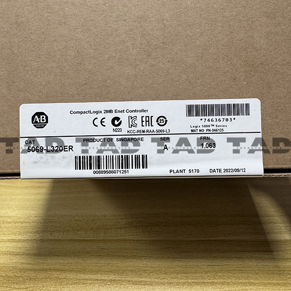 Allen-Bradley 5069-L320ER CompactLogix 2MB Enet Controller