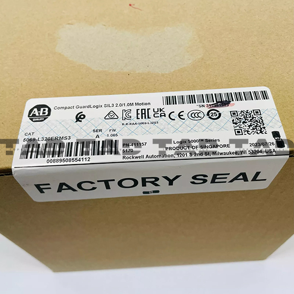 Allen-Bradley 5069-L320ERMS3 Compact GuardLogix SIL3 2.0/1.0M Motion