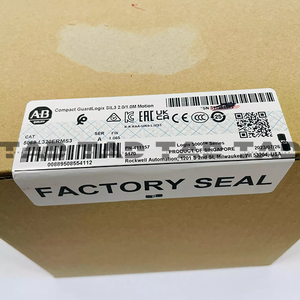 Allen-Bradley 5069-L320ERMS3 Compact GuardLogix SIL3 2.0/1.0M Motion