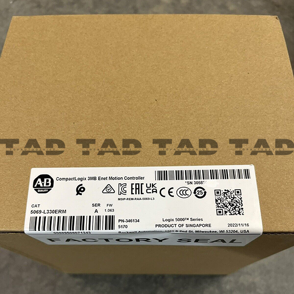 Allen-Bradley 5069-L330ERM CompactLogix 3MB Enet Motion Controller