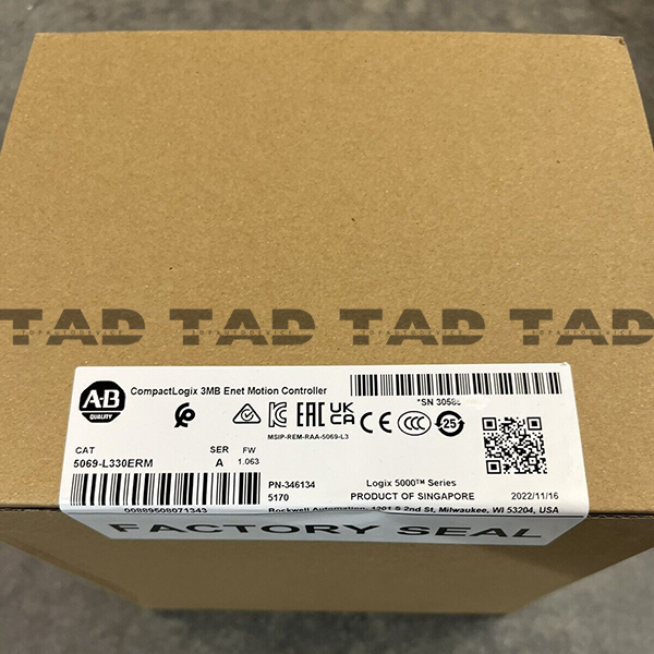 Allen-Bradley 5069-L330ERM CompactLogix 3MB Enet Motion Controller