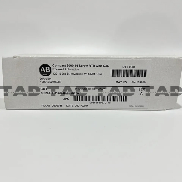 Allen-Bradley 5069-RTB14CJC-SCREW Compact 5000 14 Screw RTB with CJC