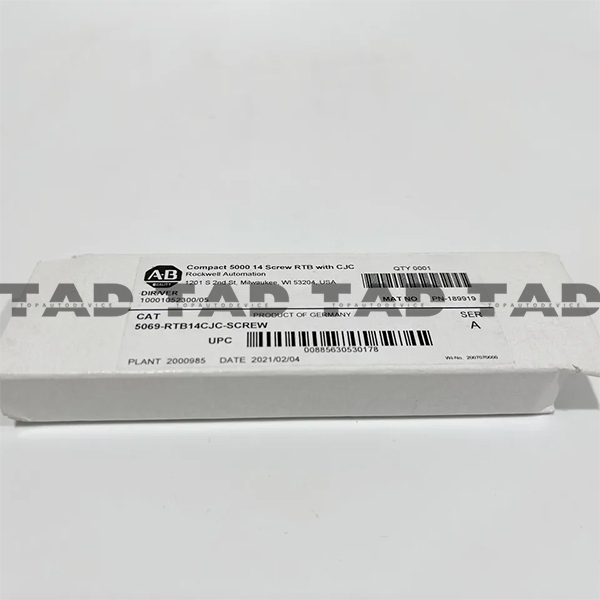 Allen-Bradley 5069-RTB14CJC-SCREW Compact 5000 14 Screw RTB with CJC
