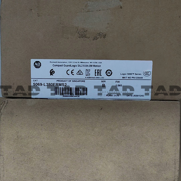 Allen-Bradley 5069-l380ERMS2 Compact GuardLogix SIL2 8.0/4.0M Motion