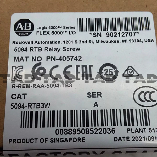 Allen-Bradley 5094-RTB3W 5094 RTB Relay Screw