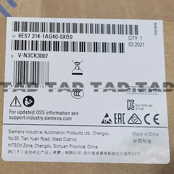 Siemens 6ES7 214-1AG40-0XB0