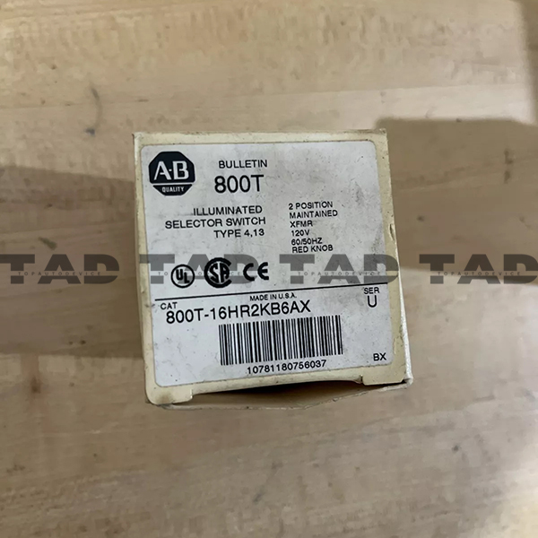 Allen-Bradley 800T-16HR2KB6AX 30mm Selector Switch 800T PB