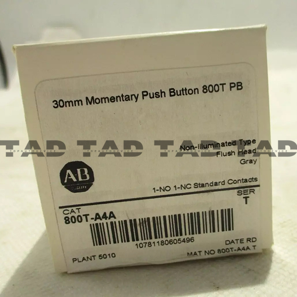 Allen-Bradley 800T-A4A 30mm Momentary Push Button 800T PB