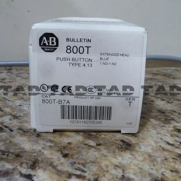 Allen-Bradley 800T-B7A 30mm Momentary Push Button 800T PB