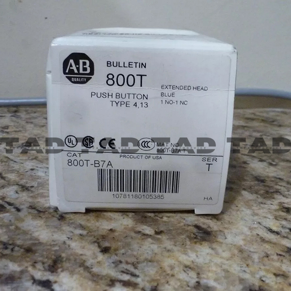 Allen-Bradley 800T-B7A 30mm Momentary Push Button 800T PB