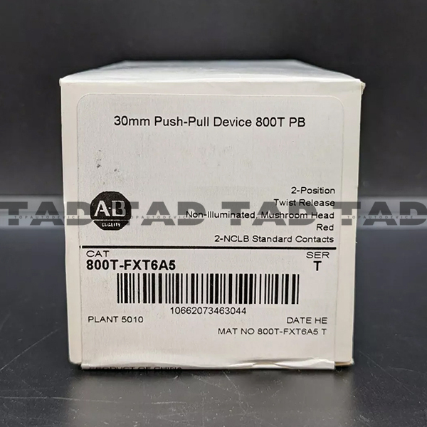 Allen-Bradley 800T-FXT6A5 30mm Push-Pull Device 800T PB