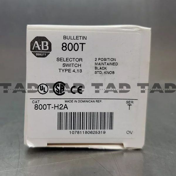 Allen-Bradley 800T-H2A 30mm Selector Switch 800T PB