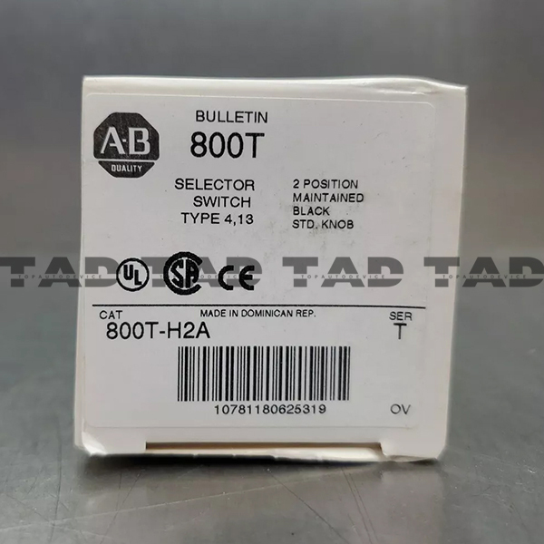 Allen-Bradley 800T-H2A 30mm Selector Switch 800T PB