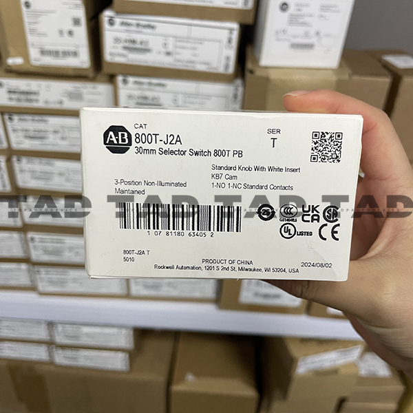 Allen-Bradley 800T-J2A 30mm Selector Switch 800T PB