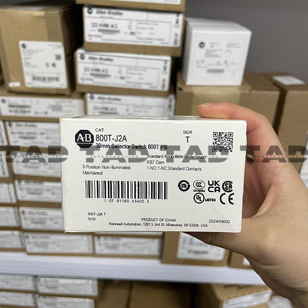 Allen-Bradley 800T-J2A 30mm Selector Switch 800T PB