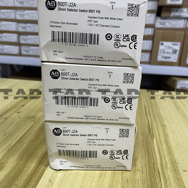 Allen-Bradley 800T-J2A 30mm Selector Switch 800T PB