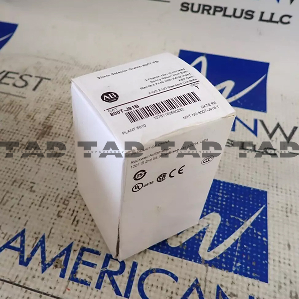 Allen-Bradley 800T-J91B 30mm Selector Switch 800T PB