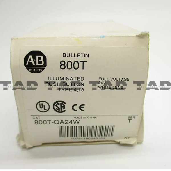 Allen-Bradley 800T-QA24W 30mm Momentary Push Button 800T PB