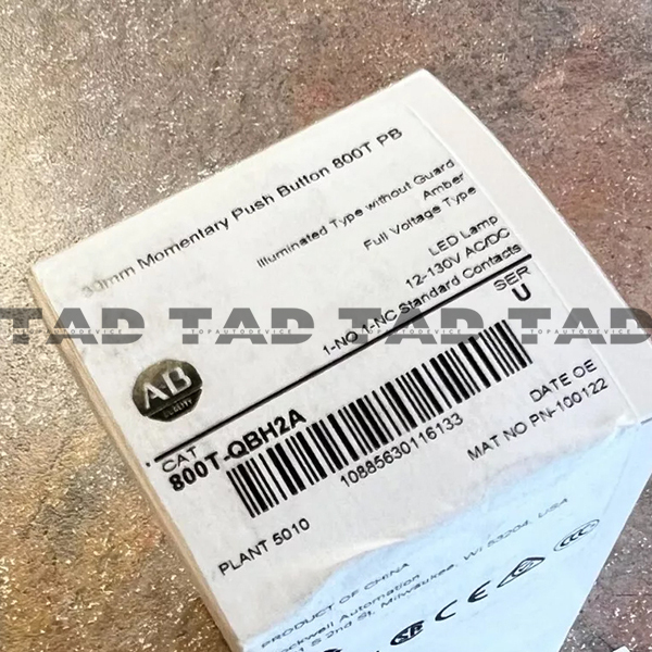 Allen-Bradley 800T-QBH2A 30mm Momentary Push Button 800T PB