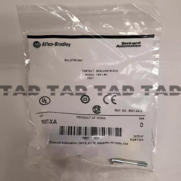Allen-Bradley 800T-XA 30mm Contact Block 1-NO 1-NC 800T PB