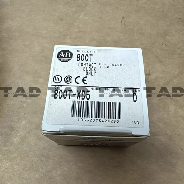 Allen-Bradley 800T-XD5 30mm Contact Block 1-NO 800T PB